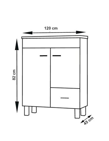 Mobília econômica do banheiro do Thor com plano...