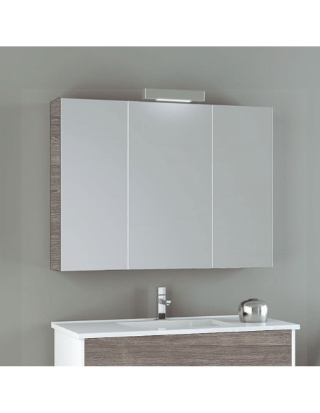 Mobília de espelho de parede de 3 portas 80, 100 ou 120cm