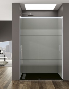 Parede de chuveiro frontal 1 + 1 Básico, sem menor perfil...