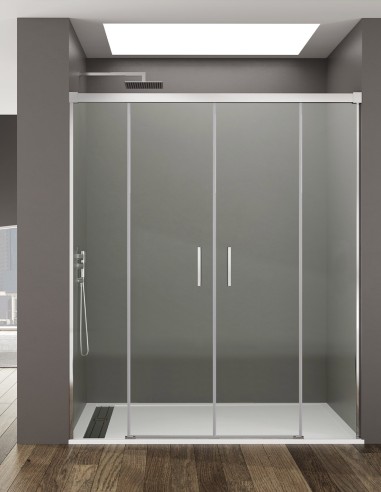2 + 2 Basic Front Chuveiro Wall Cabine, sem...