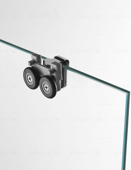 Ângulo de parede de chuveiro 2 + 2 Básico, sem menor perfil 5 cores de perfis, 2 tipos de vidro de alumínio 6mm