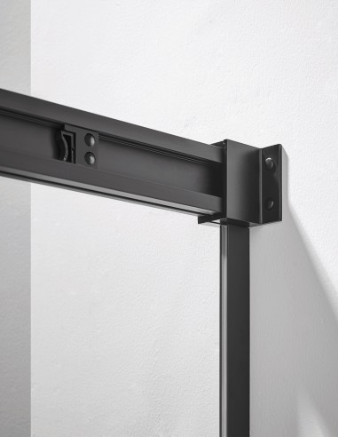 Parede de chuveiro de canto 1 + 1 com painel...