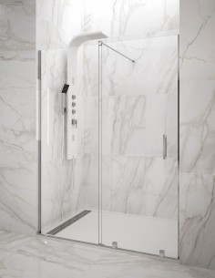 Parede de chuveiro da frente HIDRA 1 + 1, sem perfil...