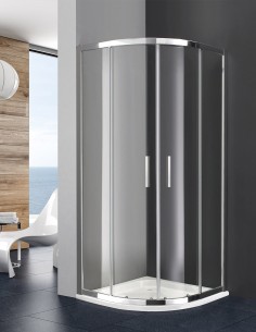 Parede - Titan 2 + 2 cabine de chuveiro semi-circular 2