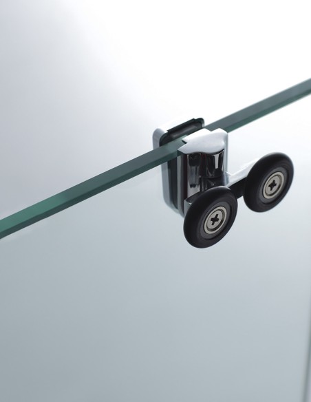 Parede - Titan 1 + 1 cabine de chuveiro angular com lado fixo