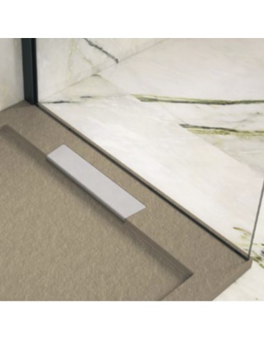 Receptor de chuveiro Steen resina com textura...