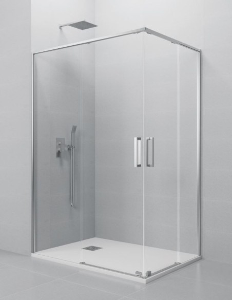 Acesso para ângulo de cabine de chuveiro 2 + 2 Avante (vinte) em cromo, preto, ouro e cobre