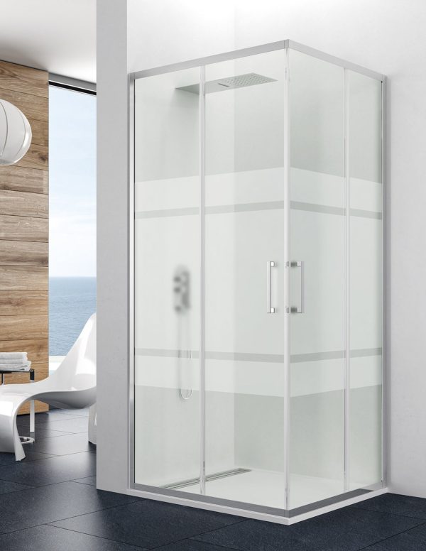 Paroi - Cabine de douche angulaire TITAN 2+2